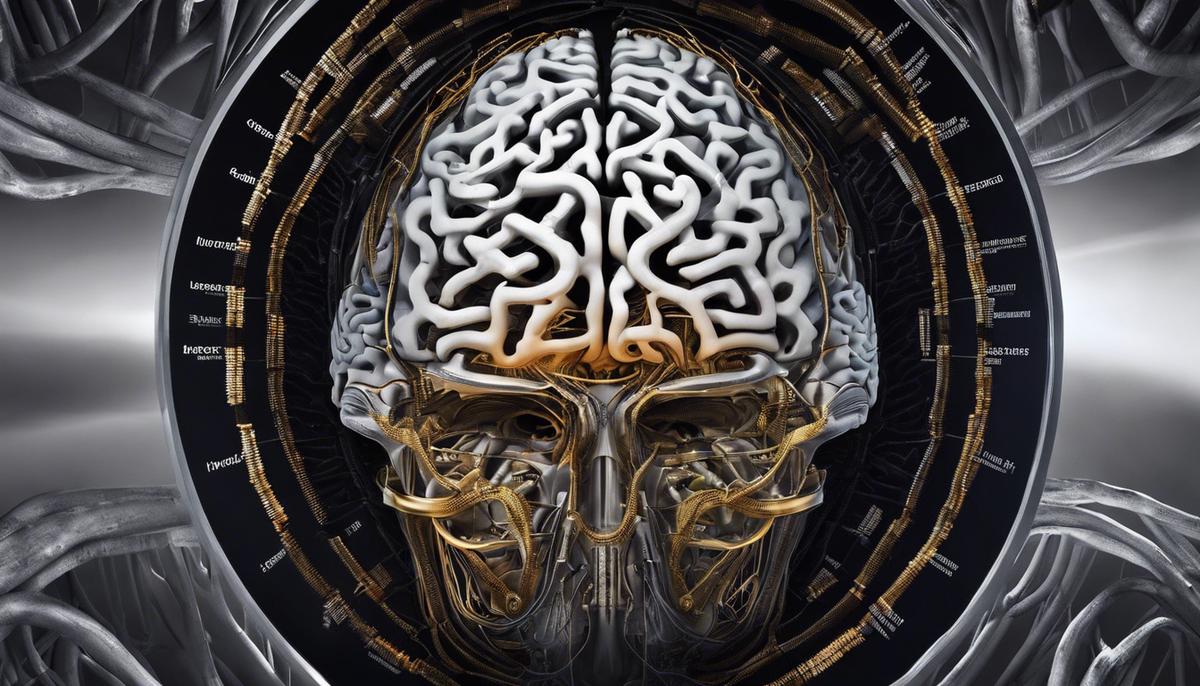 Image illustrating the complexity of anxiety in the male brain